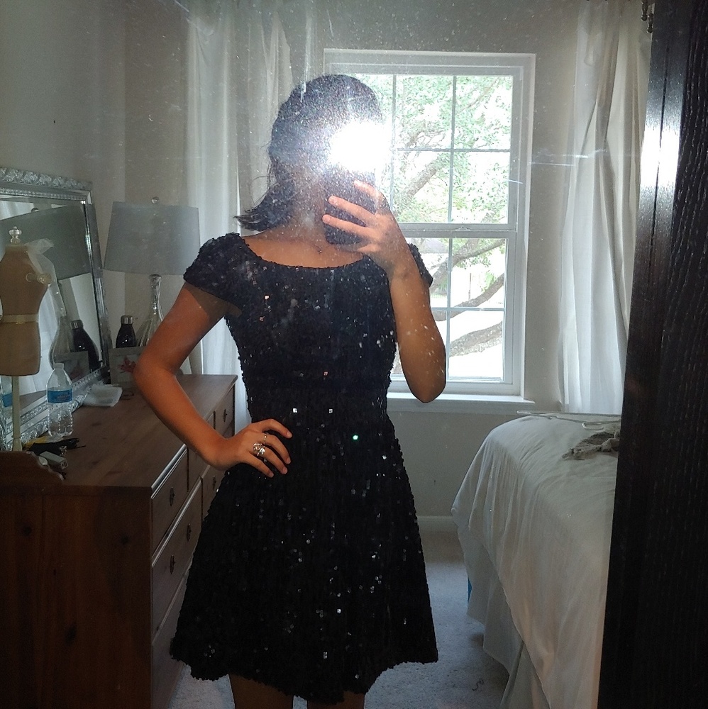 Sparkly black dress